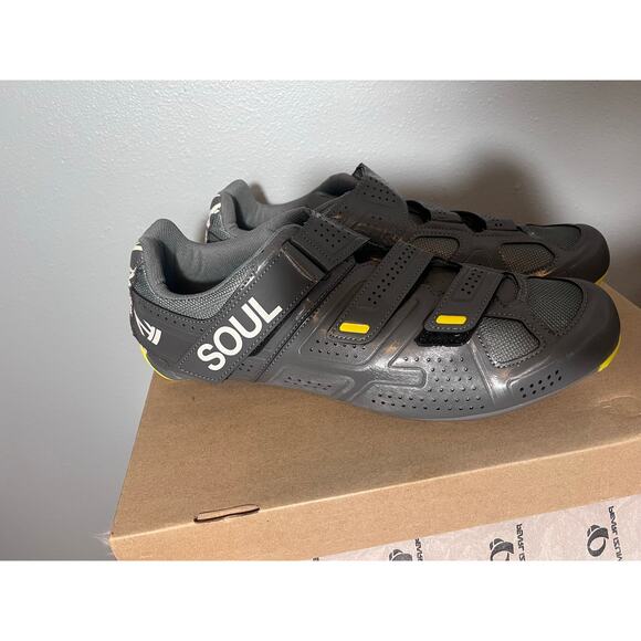 Pearl Izumi Soulcycle Gray Cycling Shoes Mens Bicycle 50 EU 15 US  SPD-SL Gray